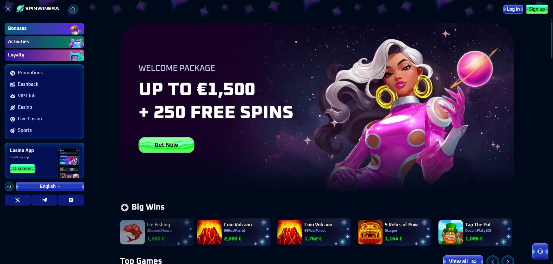 Spinwinera homepage