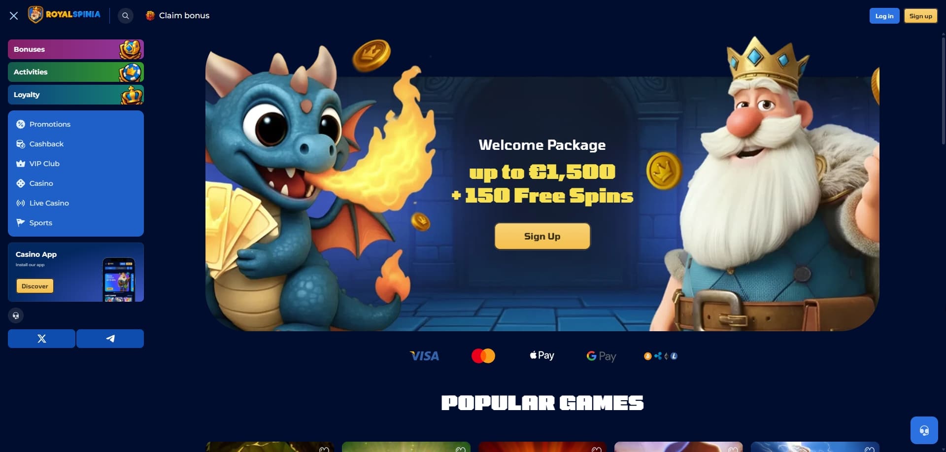 Royalspinia homepage